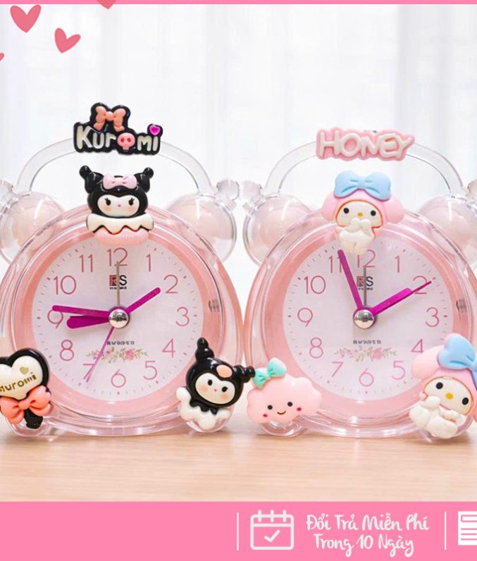 Đồng Hồ Báo Thức Hình Nhân Vật Hoạt Hình Dễ Thương Cho Bé