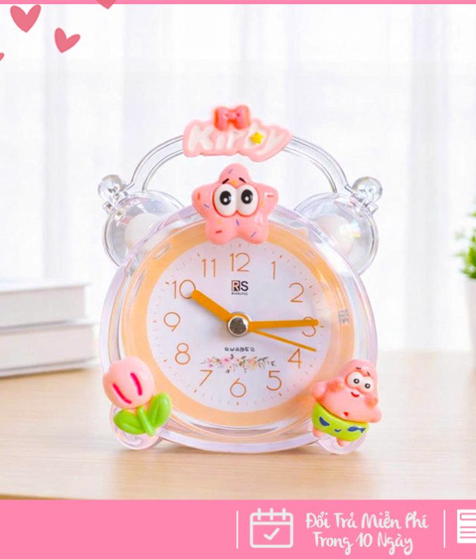 Đồng Hồ Báo Thức Hình Nhân Vật Hoạt Hình Dễ Thương Cho Bé