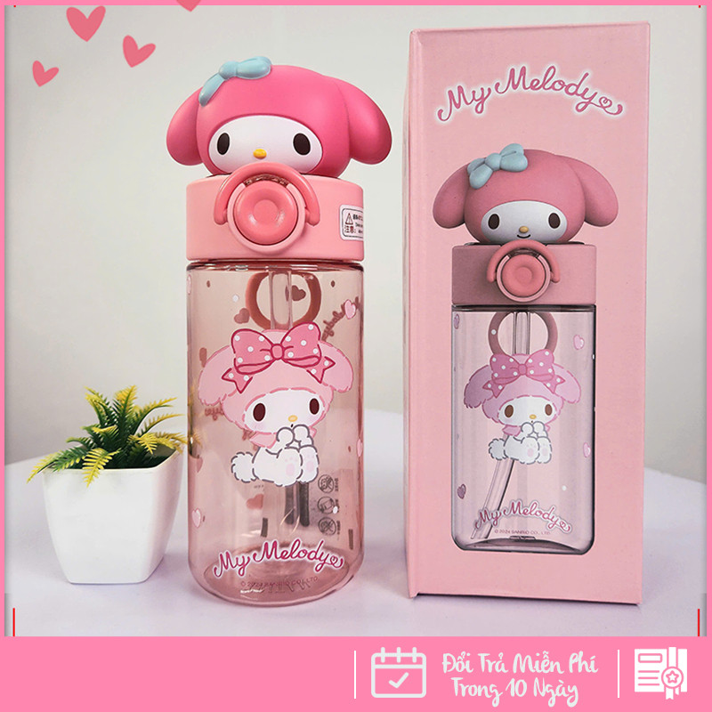 Bình Nước Hình Nhân Vật Dễ Thương Cho Bé Mùa Hè Mang Đi Học Đi Chơi – Kèm Ống Hút Tiện Lợi