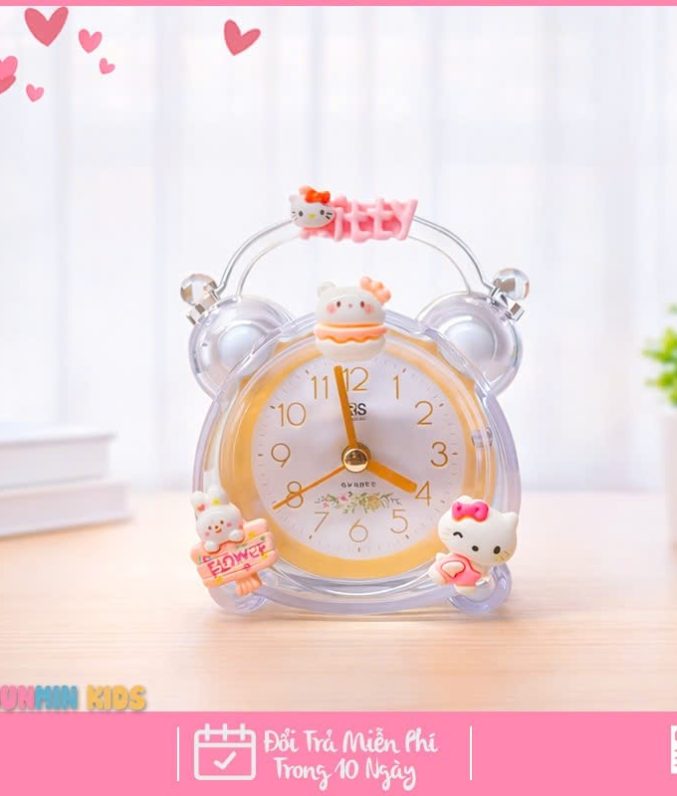 Đồng Hồ Báo Thức Hình Nhân Vật Hoạt Hình Dễ Thương Cho Bé