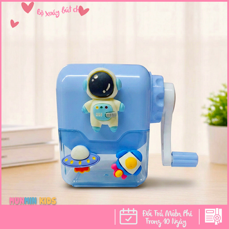 Bộ Xoáy Bút Chì Mini – Thiết Kế Nhân Vật 3D Dễ Thương , Quay Tay Tiện Lợi