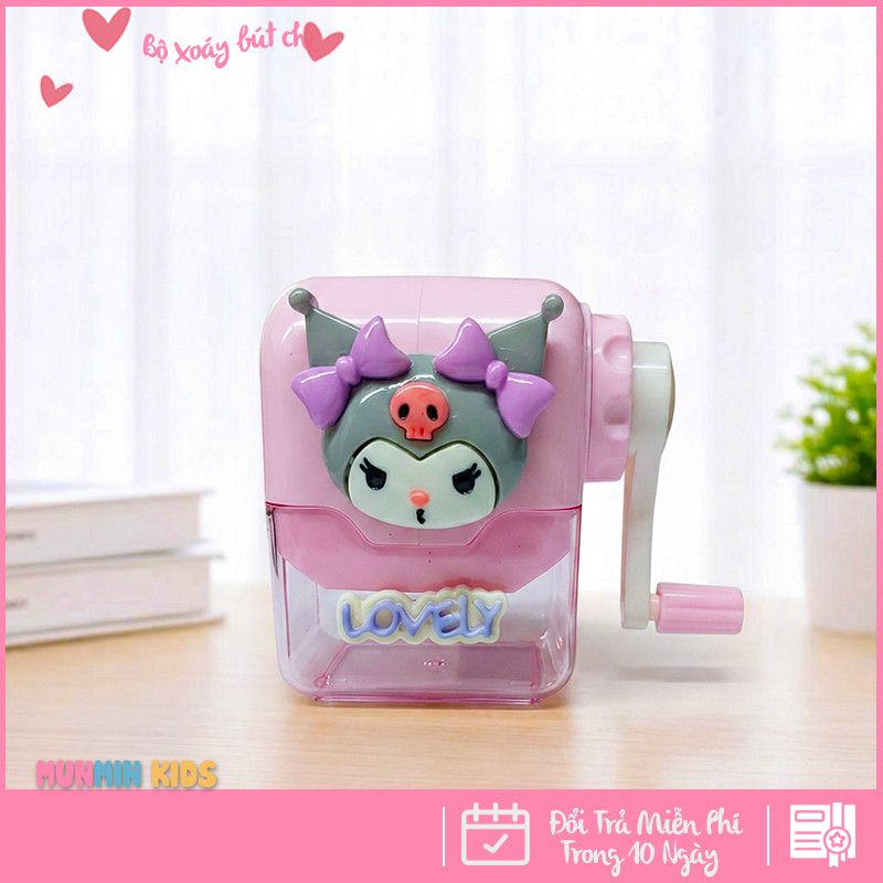 Bộ Xoáy Bút Chì Mini – Thiết Kế Nhân Vật 3D Dễ Thương , Quay Tay Tiện Lợi