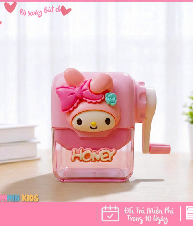 Bộ Xoáy Bút Chì Mini – Thiết Kế Nhân Vật 3D Dễ Thương , Quay Tay Tiện Lợi