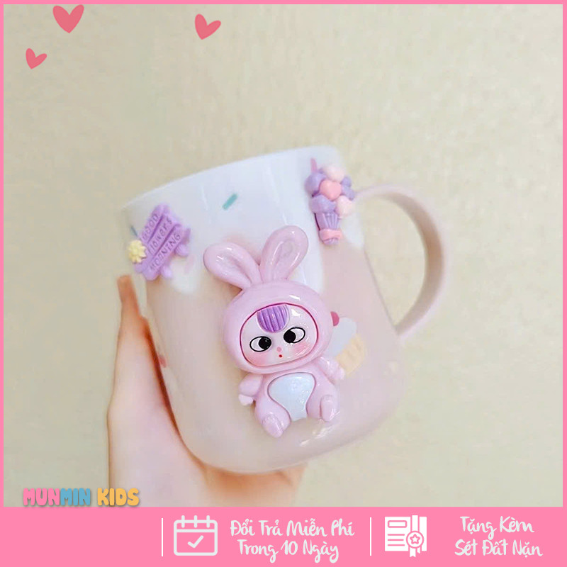 Cốc Uống Nước Cho Bé, Cốc Đánh Răng Cho Bé Hình Nhân Vật Hoạt Hình Dễ Thương