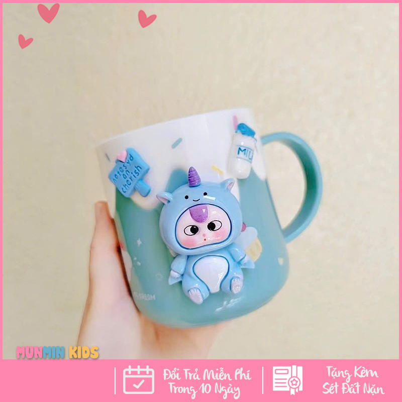 Cốc Uống Nước Cho Bé, Cốc Đánh Răng Cho Bé Hình Nhân Vật Hoạt Hình Dễ Thương