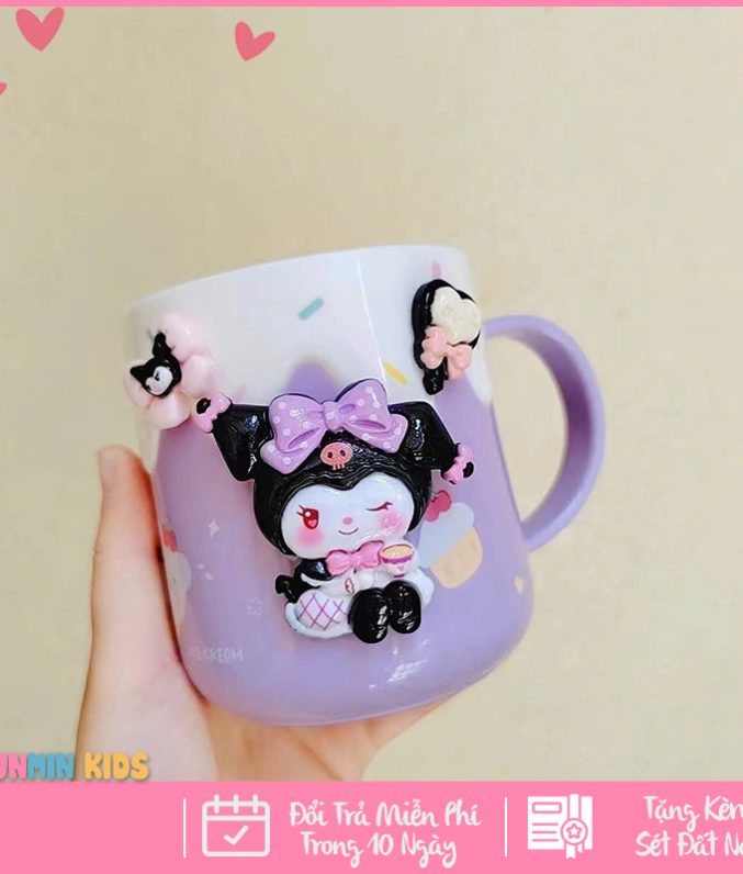Cốc Uống Nước Cho Bé, Cốc Đánh Răng Cho Bé Hình Nhân Vật Hoạt Hình Dễ Thương