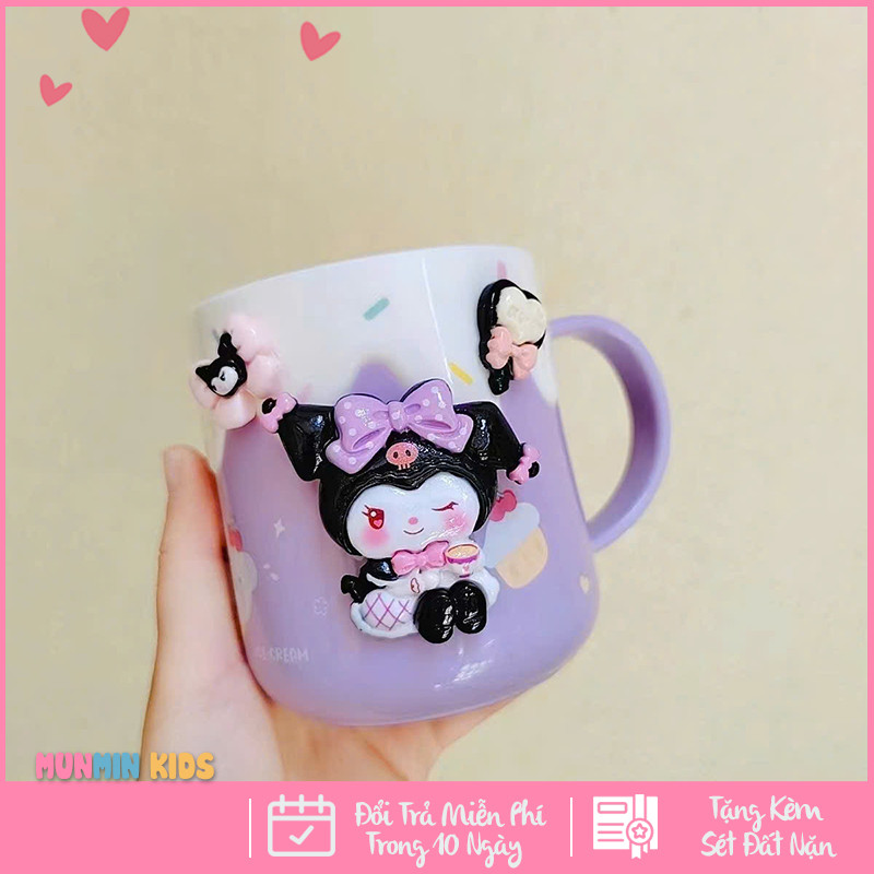 Cốc Uống Nước Cho Bé, Cốc Đánh Răng Cho Bé Hình Nhân Vật Hoạt Hình Dễ Thương