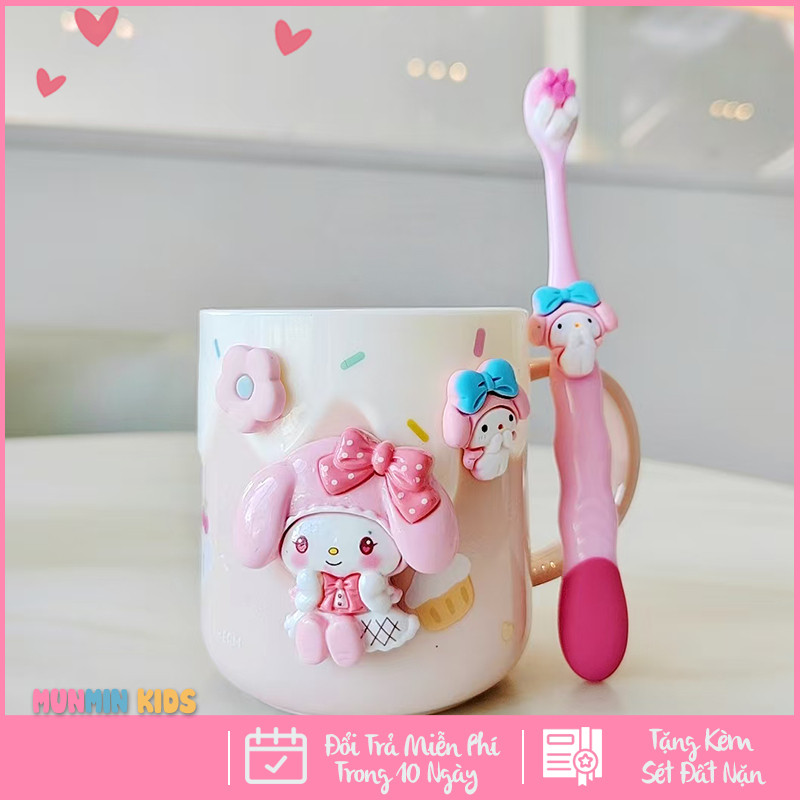 Cốc Uống Nước Cho Bé, Cốc Đánh Răng Cho Bé Hình Nhân Vật Hoạt Hình Dễ Thương