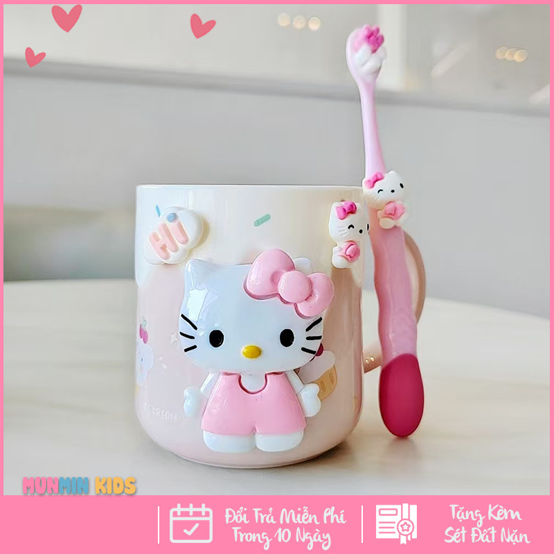 Cốc Uống Nước Cho Bé, Cốc Đánh Răng Cho Bé Hình Nhân Vật Hoạt Hình Dễ Thương