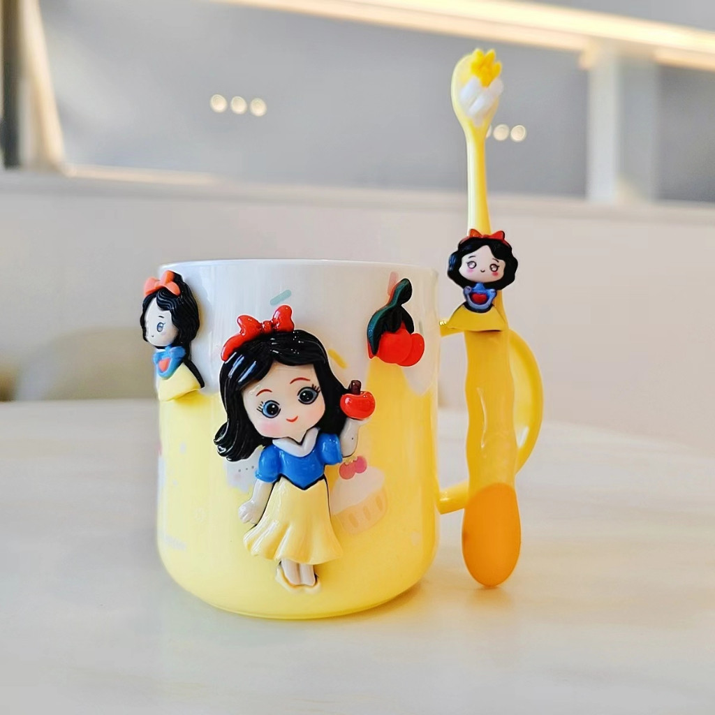 Cốc Uống Nước Cho Bé, Cốc Đánh Răng Cho Bé Hình Nhân Vật Hoạt Hình Dễ Thương